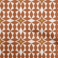 thumbnail image 1 of oneOone Polyester Spandex Orange Fabric Geometric Craft Projects Decor Fabric Printed By The Yard 56 Inch Wide, 1 of 4