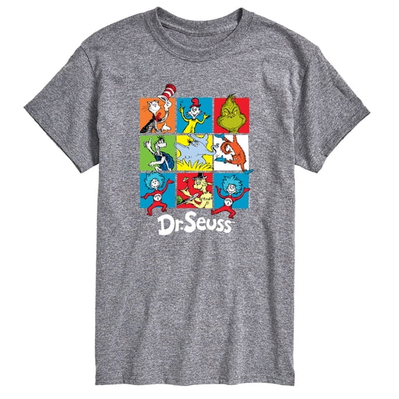 Dr. Seuss - Character Grid - Men's Short Sleeve Graphic T-Shirt