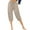 Khaki, variant on Womens Athletic Capris Casual Active Running Gym Pants High Waist Drawstring Cotton Linen Capri Pants with Pockets