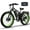 Black Green, variant on 5000w Dual Motor E-Bike 60V Electric Bike for Adults,40 MiIe P-Hour Full Suspension Hydraulic Disc Brakes EBike,26x4 Fat Tires Mountain Bikes for All Terrain Snow/Sand