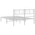 thumbnail image 5 of vidaXL Metal Headboard White 150 cm, 5 of 5