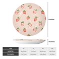 thumbnail image 2 of Kdxio Strawberries Bone China Decorative Plate Ceramic Decorative Plate for Home Office Wall Stand Decorative Plates for Home Bedroom-8in, 2 of 6