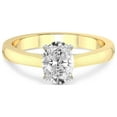 thumbnail image 3 of 4 Carat IGI Certified Oval Shape Lab Grown Diamond Engagement Ring | 14K Yellow Gold | Elsa Hidden Accents Solitaire Diamond Ring | FG-VS1-VS2 Quality Friendly Diamonds, 3 of 4