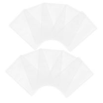 Clear PVC Card Protector Sheets Waterproof and Dustproof ID Badge Holder for Home Use 50pcs