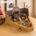 thumbnail image 6 of Baseball Pinball Tabletop Games - Classic Miniature Wooden Retro Sports Arcade Toy for Adult Collectors and Children, 6 of 6