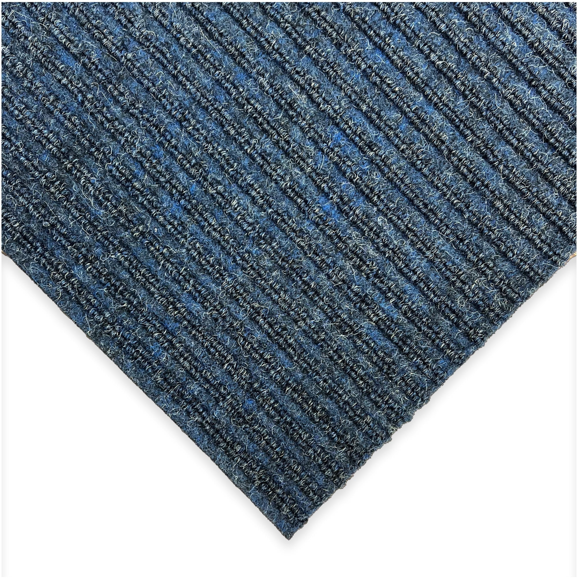 Koeckritz Rugs 6' x 14' Blue Heavy Duty Non-Slip Indoor/Outdoor Rug, All-Weather Doormat