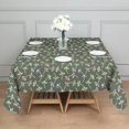 thumbnail image 3 of Floral 60" Square Waterproof Tablecloth, Floral Print Polyester Table Cover, 3 of 6