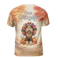 thumbnail image 2 of Happy Thanksgiving Goldendoodle Turkey Costume Pumpkins Autumn Leaves All Over Print 3D Shirt Unisex Merch Doodle Dog Lover Gifts Idea - 13014, 2 of 6