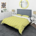 thumbnail image 3 of Designart 'Retro Geometric Design I' Mid-Century Modern Duvet Cover Set, 3 of 4
