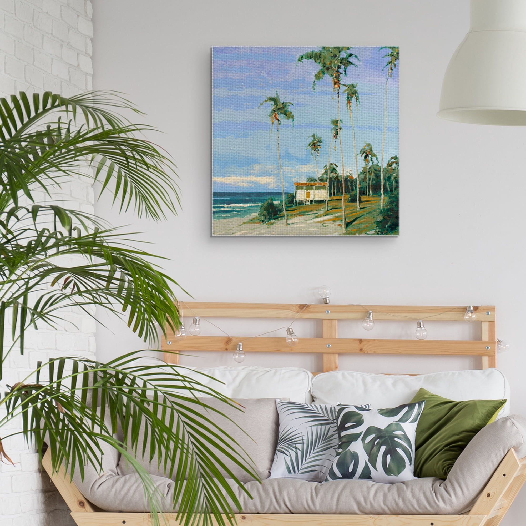 Masterpiece Art Gallery Tropical 1 Island By Gregory Garrett Canvas Art Print 24" x 24"
