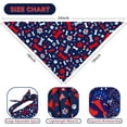 thumbnail image 5 of 4th of July Dog Bandana Reversible 2 Pack Small, Red White and Blue Bone Rainbow Patriotic Dogs Bandanas Set Adjustable Triangle Holiday Scarves for Memorial Day Small Medium Dogs, 5 of 6
