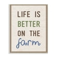 thumbnail image 1 of The Stupell Home Decor Collection Life Is Better On the Farm Typography Wall Plaque Art, 10 x 0.5 x 15, 1 of 4
