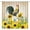 Yellow Beige, variant on Chicken Shower Curtain Funny Farm Cock Farmhouse Animal Rooster Rustic Sunflower Green Leaf Home Decor Fabric Bathroom Curtain Set with Hooks（36" WX70 H）