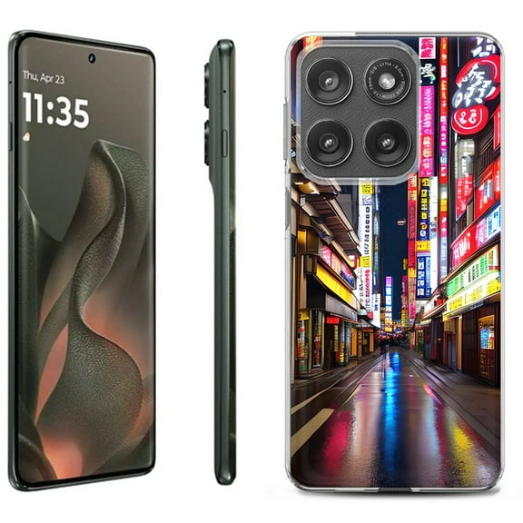 For Motorola Moto Edge 5G 2025 Protective Shockproof Phone Case, by OneToughShield - Neon Street