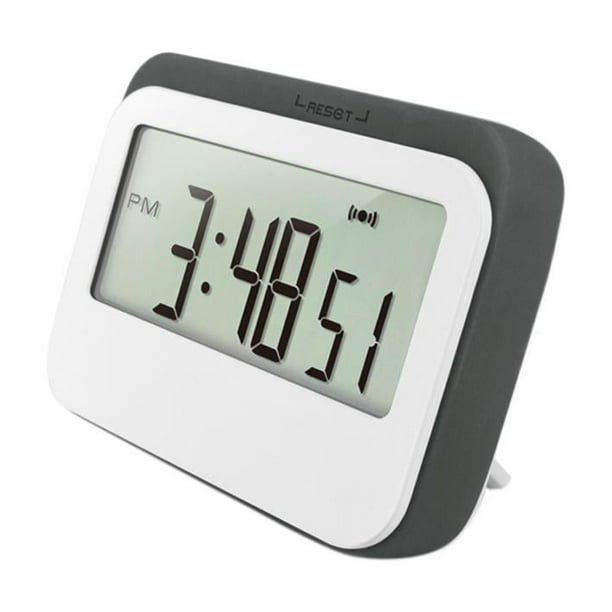 de Tiempo de de Digitaces, de Tiempo de La de La Exhibición Del LCD Del de Tiempo Del Reloj Gris