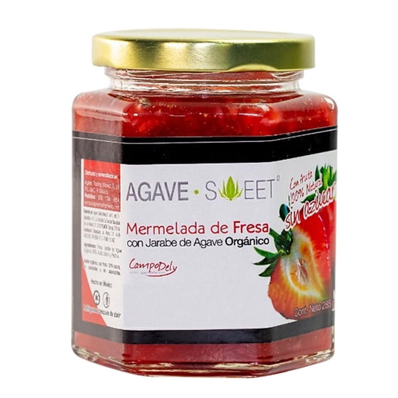 Mermelada Agave Sweet De Fresa Con Jarabe De Agave 285g