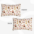 thumbnail image 2 of Daiia Autumn Maple Leaf with Hedgehog Bedding Waterproof Pillow Protector Zippered Queen – Bed Bug Proof Pillow Encasement-16"x24", 2 of 6