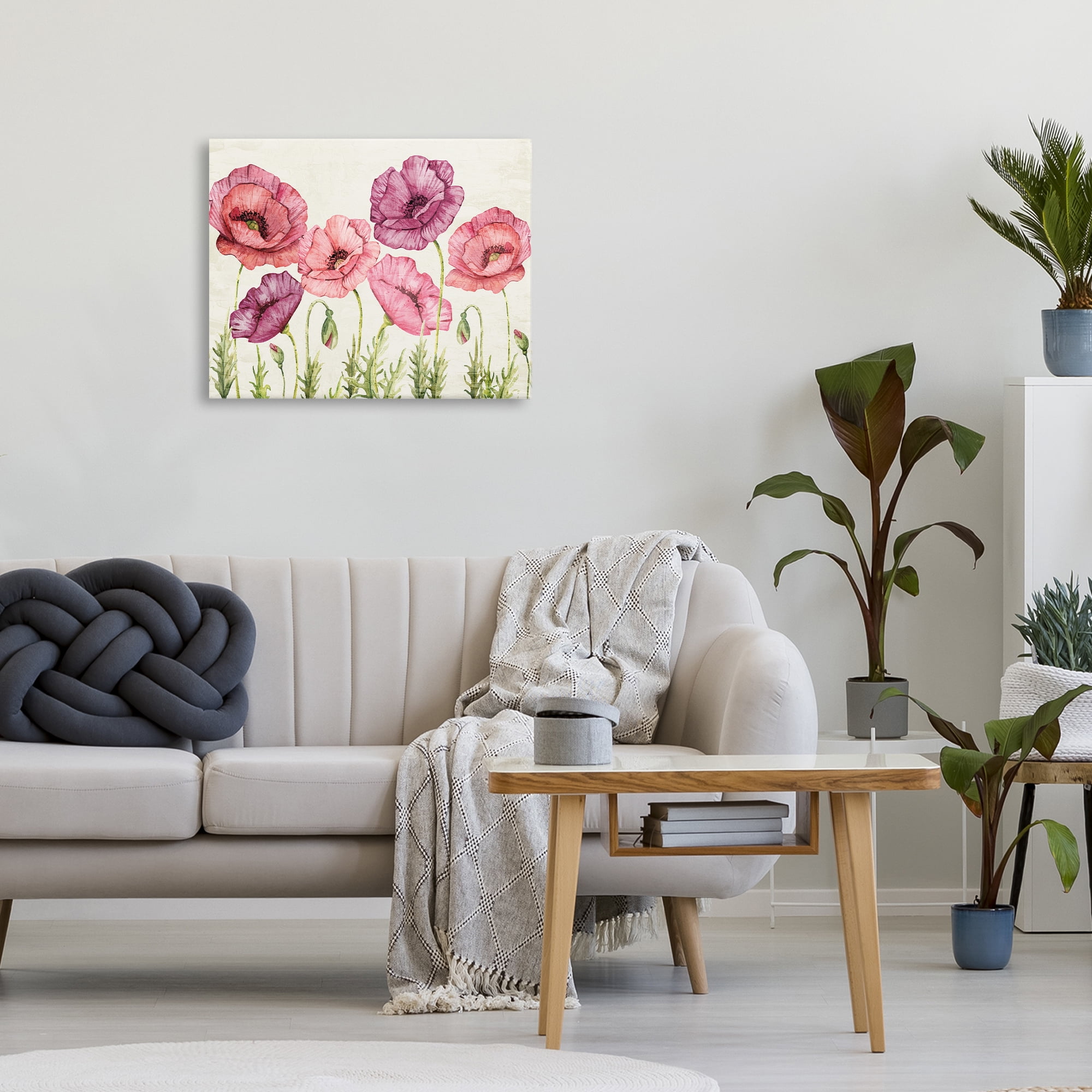 Stupell Industries Poppy Days Vintage Blooms Canvas Wall Art, design by Kim Allen