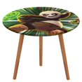 thumbnail image 1 of Kung Fu Panda-theme Fitted Round Tablecloths Elastic Edged Table Covers Waterproof Table Cloth for Kitchen Holiday Party Tables Decor 150cm, 1 of 6