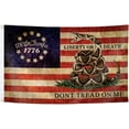 thumbnail image 7 of Don't Tread On Me Flag 5x3 Ft Outdoor Double Sided Dont Tread On Me Flags We-People  Flag Banner Polyester Fabric with 2 Brass Grommets for Outside Indoor Decor, 7 of 7