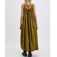 thumbnail image 3 of Lentta Women's Barrel Midi Dress Loose Adjutable Strap Big Pockets Maxi Dress Overall Jumpsuits, 3 of 4