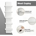thumbnail image 6 of 5 Tier Wall Shelf Unit,White Vertical Floating Shelf-Narrow Decorative Wall Mount Modern Wall Decor Shelves for Bedrooms, Living Rooms 5.5", 6 of 6