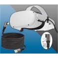 thumbnail image 3 of Tianle VRLink Cable,USB3.2 GEN2 Link Cable,3A 60W Fast Charging 10Gbps 90 Degree Elbow TYPE-C Cable for VR Devices,Oculusquest2,Camera,Glasses,Helmets,etc. (5 M), 3 of 6