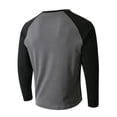 thumbnail image 5 of Zylanna Mens Raglan Long Sleeve Tees, Stretchy Raglan Sleeve Crewneck Classic Regular Fit Casual Layering Shirts for Men Gray, 5 of 9
