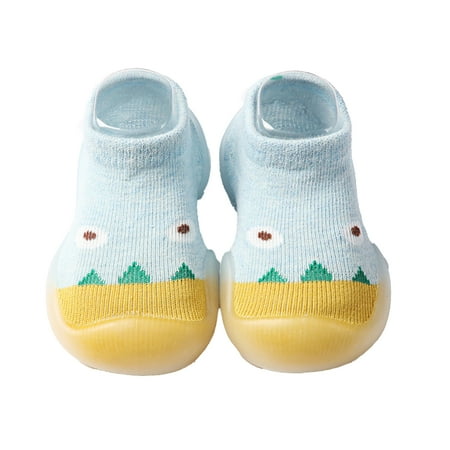 

FaLX 1Pair First-walking Shoes Elastic Shoes Surface Anti-slip Customized Baby First-walking Sneaker for Home