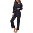 thumbnail image 1 of Women Lounge Set,Waffle Knit Lounge Set Waffle Knit Piece Outfit Piece Knit Outfit Exceptional Reliability, 1 of 5