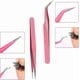 thumbnail image 4 of Eyelash Tweezers,2 Pcs Tweezers, Straight and Curved Nipper Pointed Tip Tweezers, 4 of 5