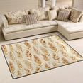 thumbnail image 2 of Area Rugs 72"x48" Indoor Non-Slip Wear Resistant Floor Mats Soft Large Carpets for Living Room Bedroom Home Decor Washable Rug Watercolor Wheat, 2 of 7