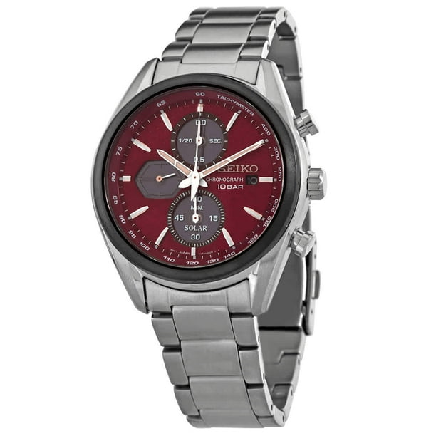 Seiko Chronograph Quartz Red Dial Men's Watch SSC771P1 