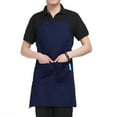 thumbnail image 3 of Yeacher Adults Polyester Kitchen BBQ Restaurant Apron with Adjustable Neck Belt 2 Pockets for Cooking, 3 of 8