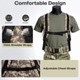 thumbnail image 3 of 40L Outdoor Travel Backpack for Adults, Large Capacity Camo Backpack for Work Hiking Camping, Grey - 8036, 3 of 9
