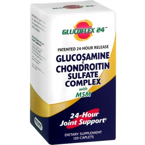 Glucoflex 24 Glucosamine and Chondroitin Sulfate Complex With MSM Caplets 120 Caplets