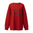 thumbnail image 2 of Jienlioq Blouse à Manches Longues Imprimée Mode pour Femmes Col Rond Hauts Décontractés Chandail en Molleton, 2 of 4