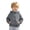 Grey, variant on Y-Sunset Unisex Kids Solid Hooded Windbreaker Jacket, Wind Resistant Casual Coat for School, Park, Travel & Cool Spring Fall Outdoor Wear(Army Green/3-4 Years)