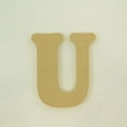 thumbnail image 3 of Package of 1, 12 Inch X 1/2" Thickness MDF Letter U in The Goudy Heavy Font, Thick, Upper Case for Art & Craft Project, Made in USA, 3 of 4