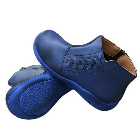 

Women Winter Snow Boots PU Leather Flat Lace up Round Toe Ankle Boots New