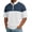#0109-Navy, variant on Mens Slim Fit Contrast Panel Half Zip Windbreaker Shirt Solid Color Block Summer Vacation Top for Young Men
