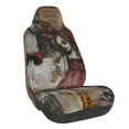 thumbnail image 1 of Wukai Vintage Collage Girl Butterfly Full Set Car Seat Covers with Soft Padding Universal Auto Front Seats Protector and Cushion Mat, 1 of 5