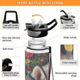 thumbnail image 4 of Sports Water Bottle 1000ML Tritan Food Grade Clear Water Bottle Fitness Outdoor Sports Bike Husky Flowers, 4 of 7
