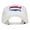 White, variant on United States Map Embroidered Washed Cap - Khaki OSFM