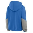 thumbnail image 3 of Women's Fanatics Blue Detroit Lions Oversized-Redzone Bubble Screen Pullover Hoodie, 3 of 3
