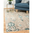 thumbnail image 6 of Unique Loom Breeze Paris Rug Dark Gray/Beige 9' x 12' 2" Abstract Bohemian Perfect For Living Room Bed Room Dining Room Office, 6 of 6