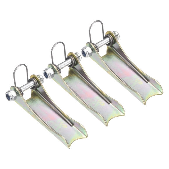 Kit de gancho de seguridad Uxcell 3T, 3 paquetes de gancho deslizante de metal grueso, gancho de repuesto para remolque de enganche de camión, color acero (2.2 pulgadas / 57 mm)