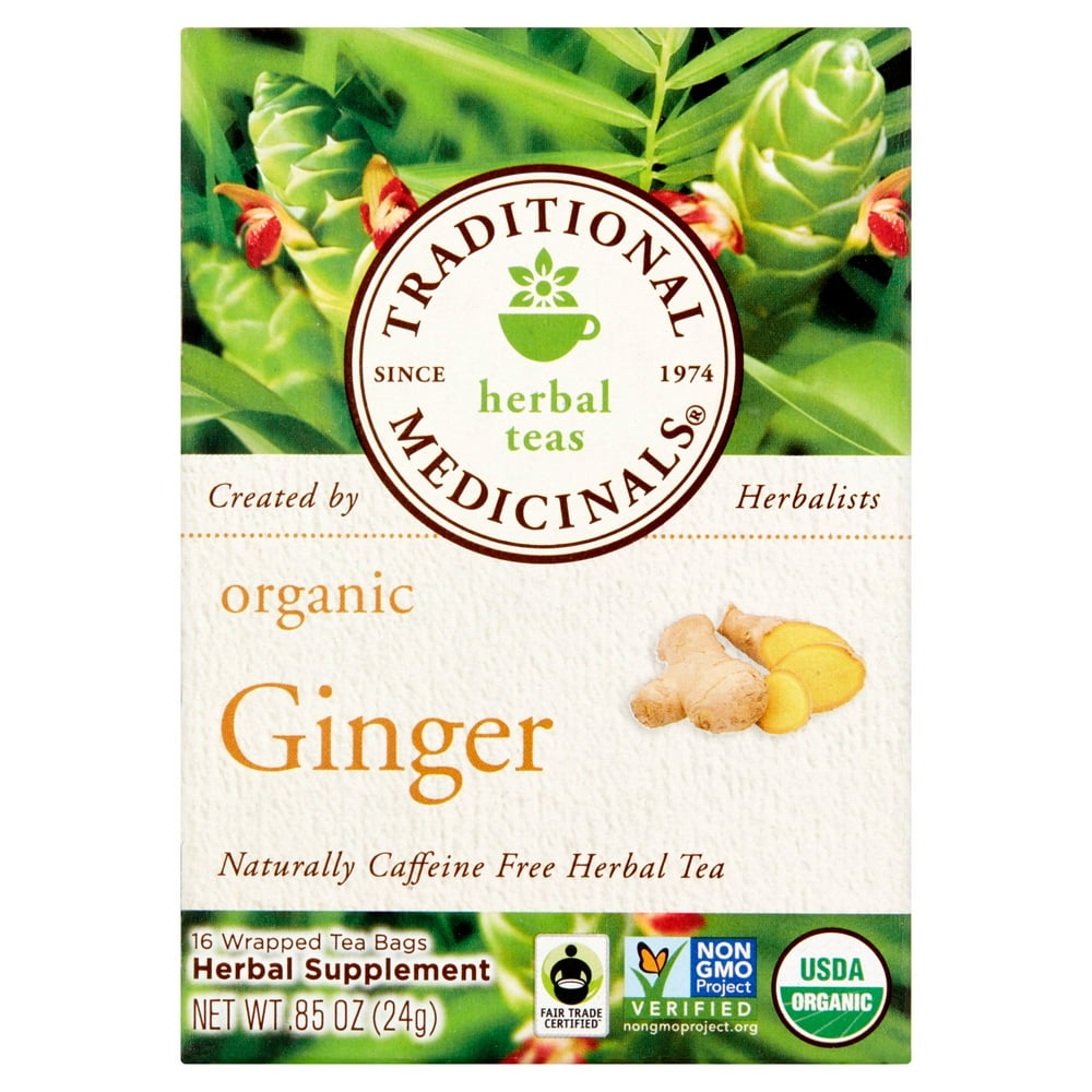 Traditional Medicinals Organic Ginger Wrapped Tea Bags, 16 count, .85