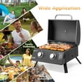 thumbnail image 3 of Furnibear 2 Burner Portable Propane Gas Grill, Black, 3 of 6