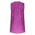 thumbnail image 4 of PNTUTB Women's Summer Versatile Fashion Print Casual Crew Neck Pullover Loose Comfortable Sleeveless Tops, 4 of 6